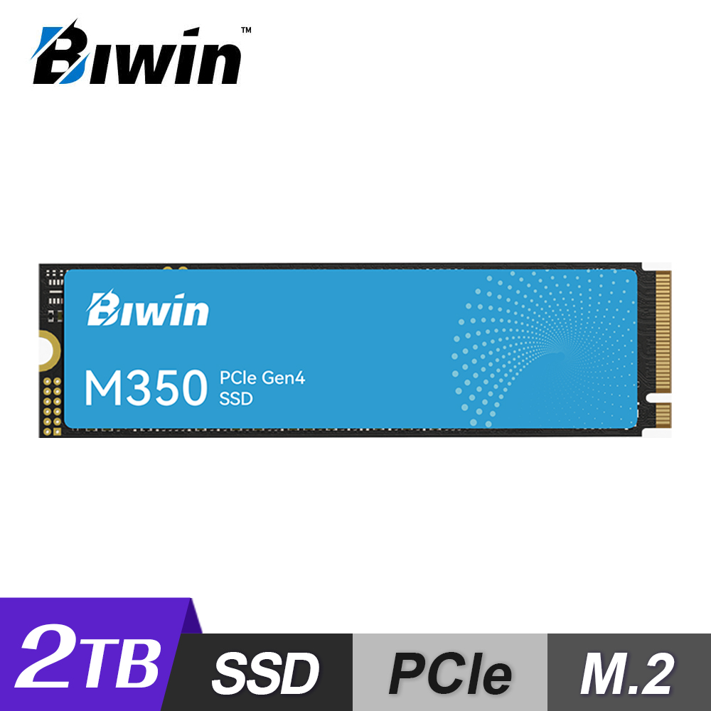 Biwin 佰維 M350 2TB M.2 PCIe Gen4 SSD 固態硬碟