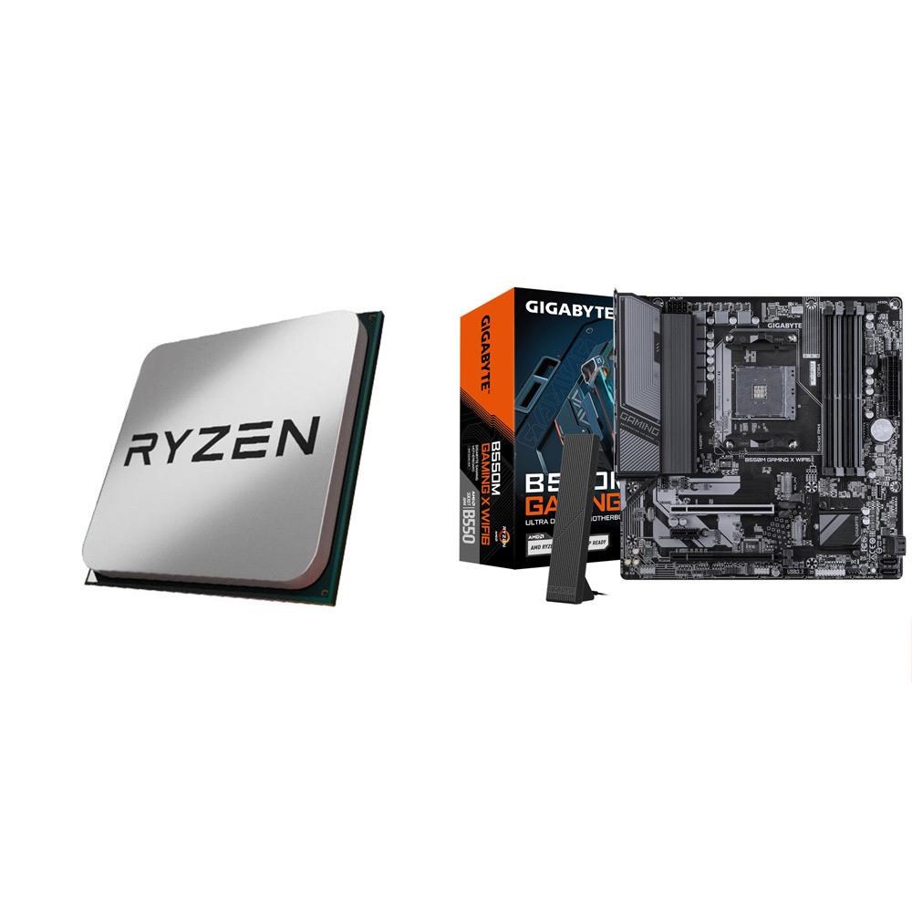 AMD 超微〈鈔省價〉R5 5600X MPK+技嘉B550M GAMING X WIFI6 D4 MATX