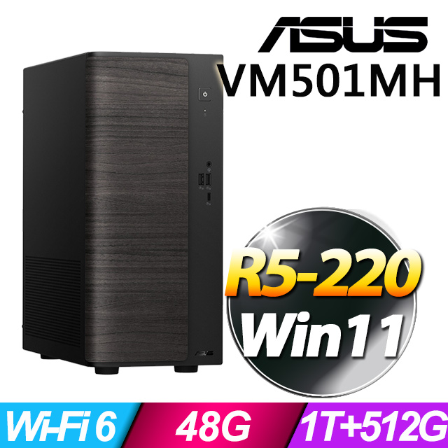 ASUS 華碩 VM501MH系列- AMD R5處理器 / 48G記憶體 / 1TB+512G SSD / W11家用版電腦(特仕機)