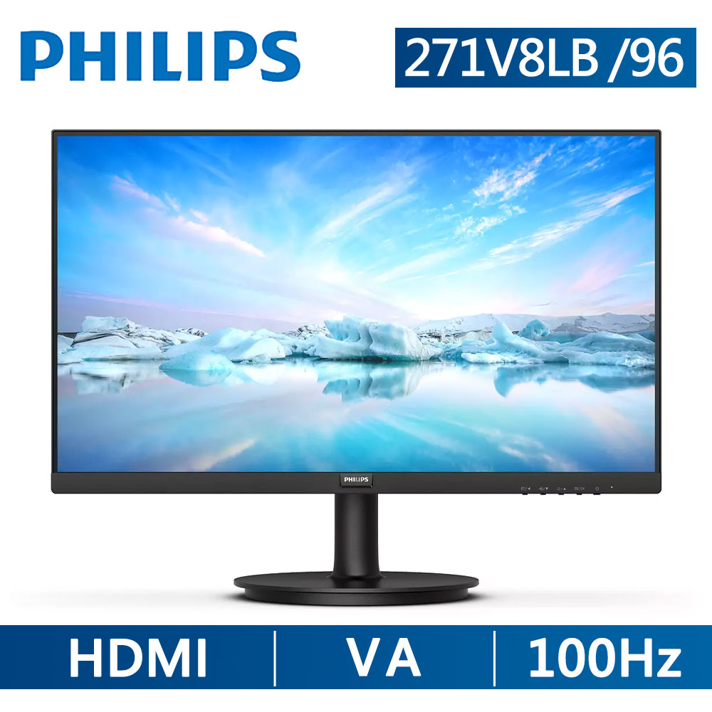 PHILIPS 271V8LB 護眼窄邊螢幕(27型/FHD/HDMI/VA)