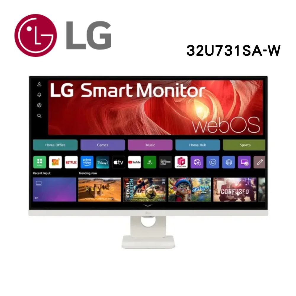 LG 樂金 32U731SA-W 32型 IPS 4K 16:9 60Hz 高畫質智慧螢幕(5ms/搭載webOS/IoT操控)