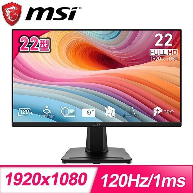 MSI 微星 PRO MP225 E12VL 22型 VA螢幕(HDMI/D-Sub)