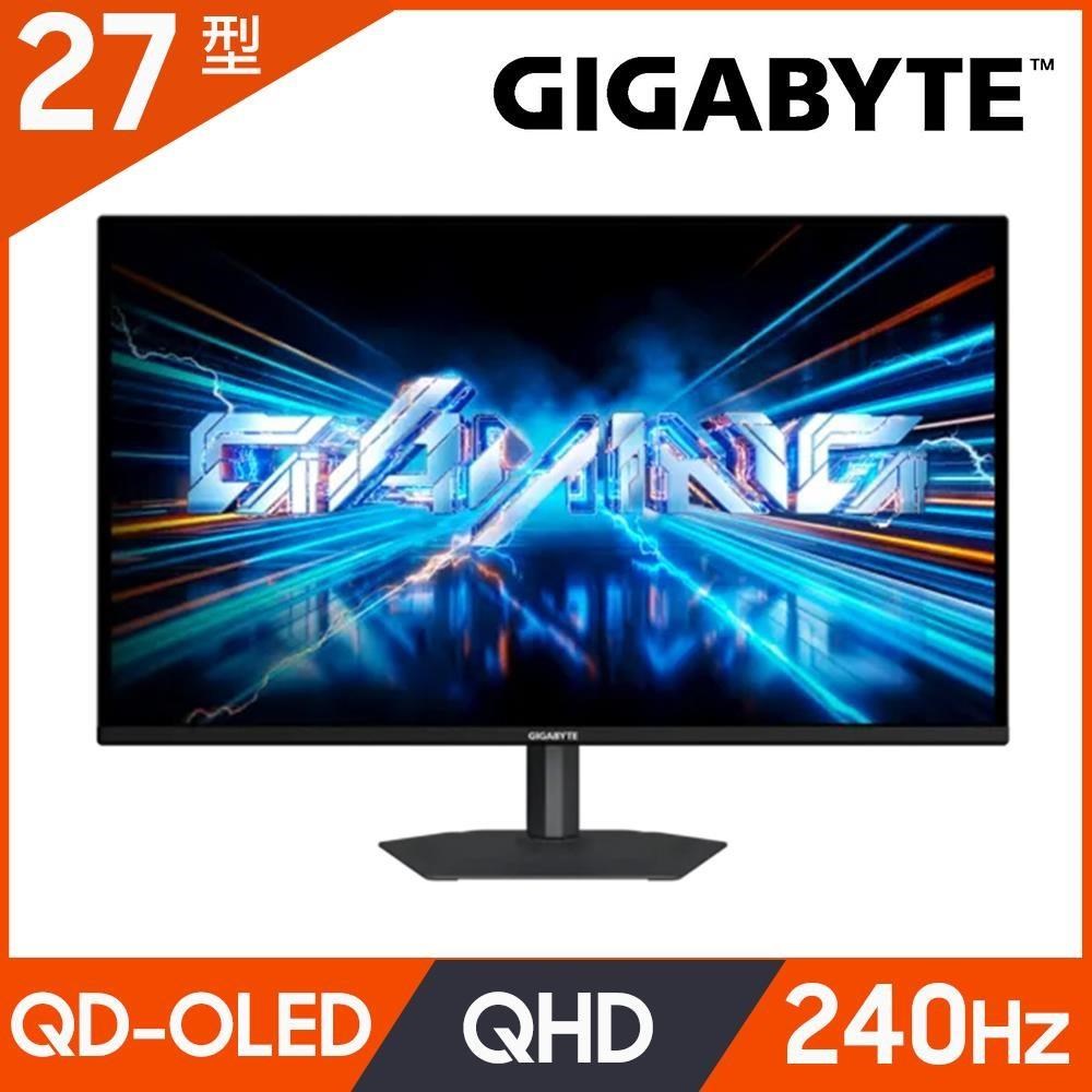 GIGABYTE 技嘉 GO27Q24A 電競螢幕(27型/2K/240Hz/0.03ms/QD-OLED)