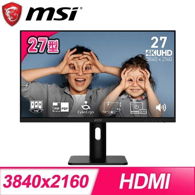 MSI 微星 PRO MP273UP E6 27型 144Hz IPS螢幕(DP/HDMI)
