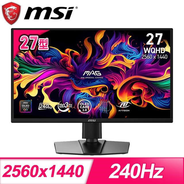 MSI 微星MAG 322UP QD-OLED E16 32型4K 165Hz 電競螢幕- PChome 24h購物