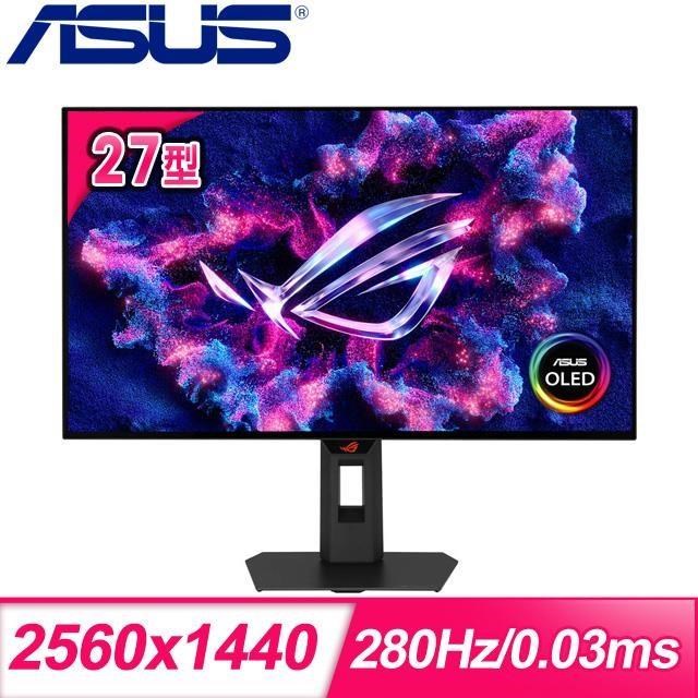 ASUS 華碩 XG27AQWMG 27型 0.03ms 280Hz 電競螢幕(DP/HDMI)