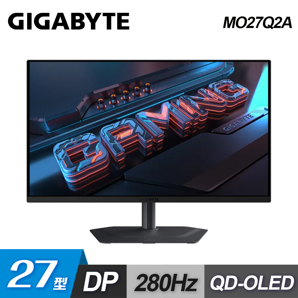 GIGABYTE 技嘉 MO27Q2A 27型 280Hz QD-OLED 電競螢幕
