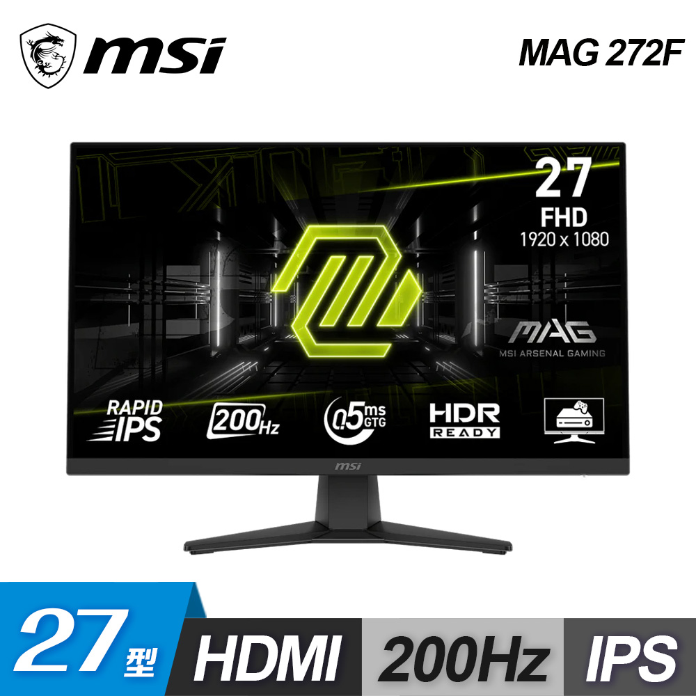 MSI 微星 MAG 272F 27型 IPS 夜視黑平衡電競螢幕【福利良品】