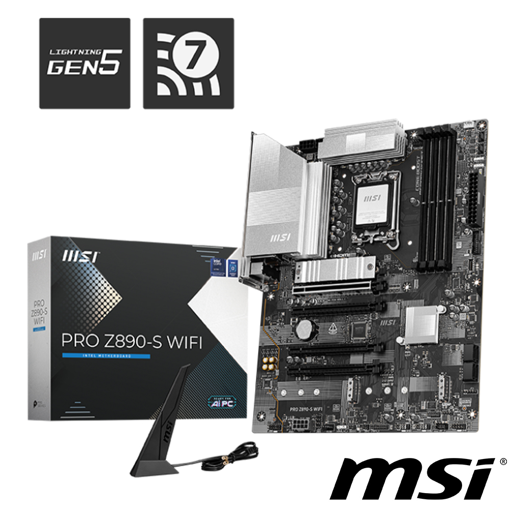 MSI 微星 PRO Z890-S WIFI 主機板