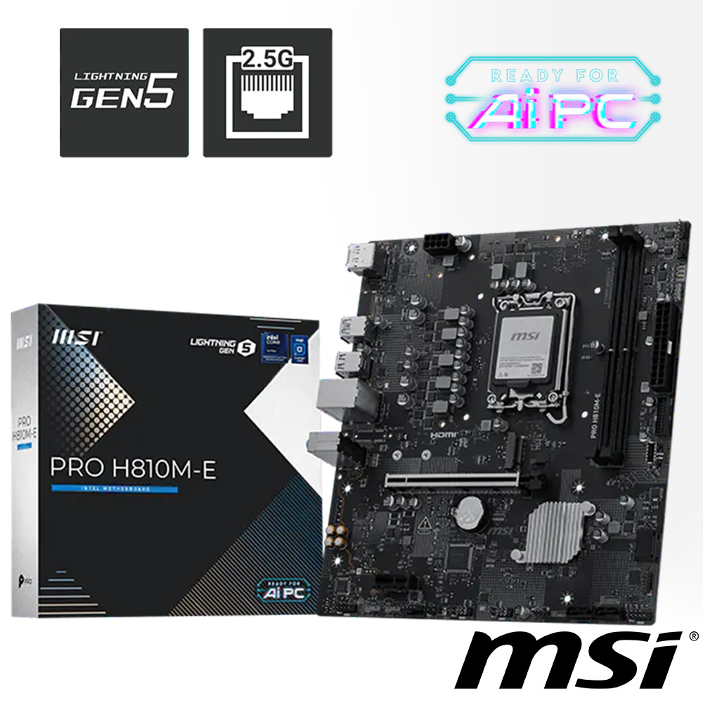 MSI 微星 PRO H810M-E 主機板