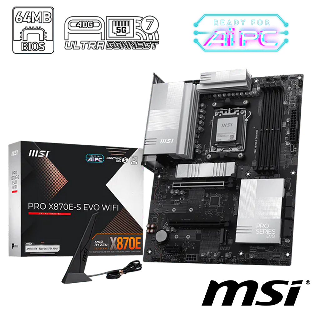 MSI 微星 X870E-S EVO WIFI 主機板