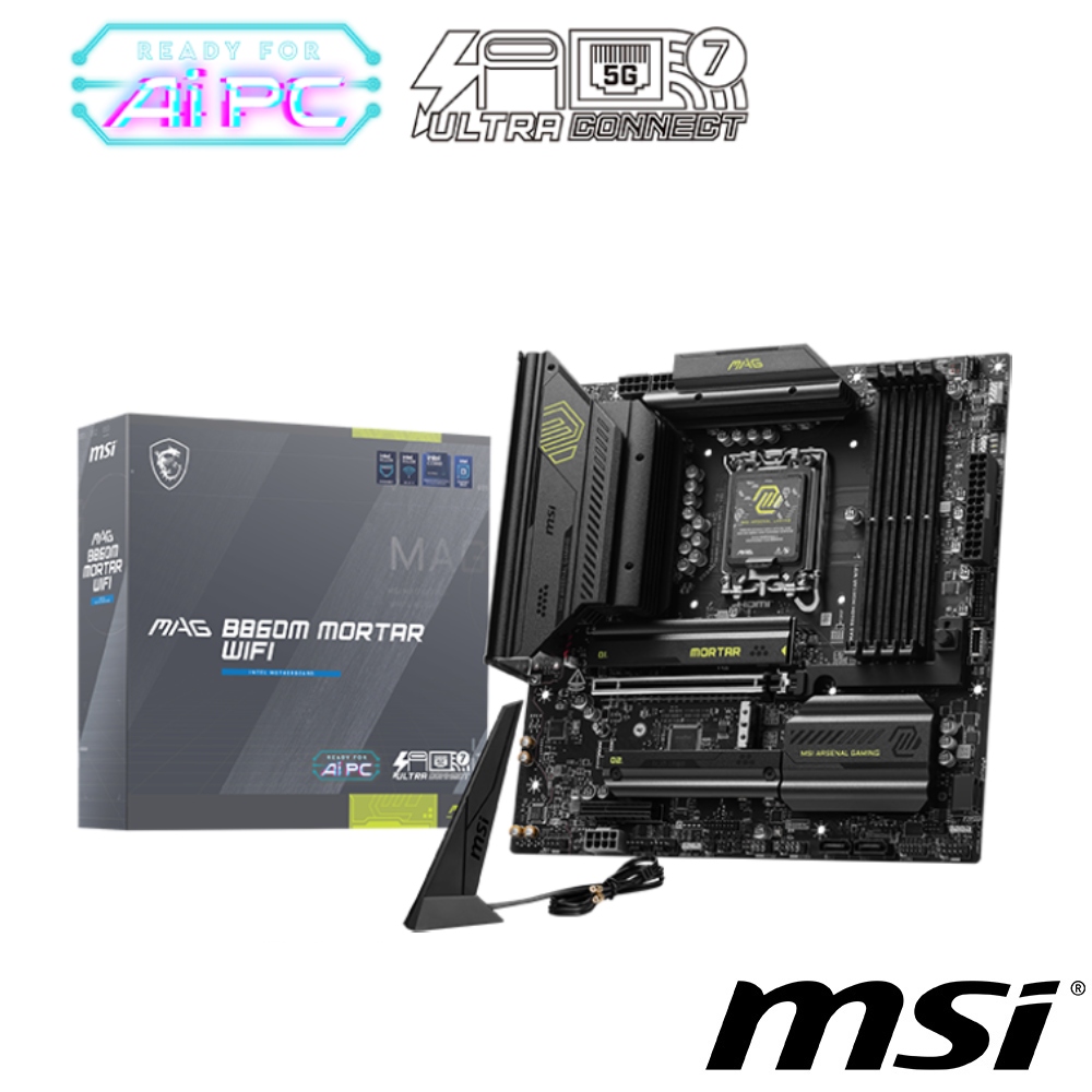 MSI 微星 MAG B860M MORTAR WIFI 主機板（其他規格）