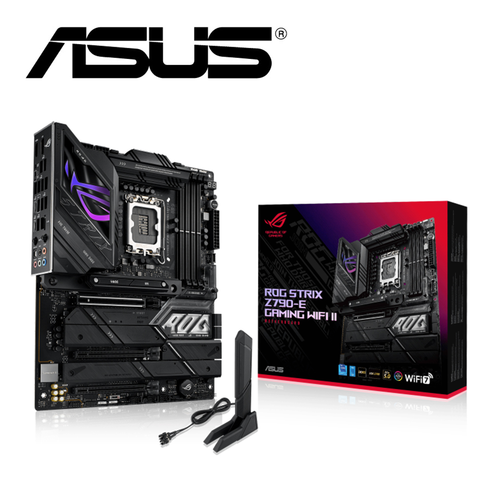 ASUS 華碩ROG STRIX Z790-E GAMING WIFI II 主機板+Intel Core