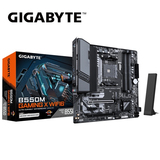 GIGABYTE 技嘉A520M K V2 AMD主機板+AMD Ryzen 7-5700X 3.4GHz 八核心