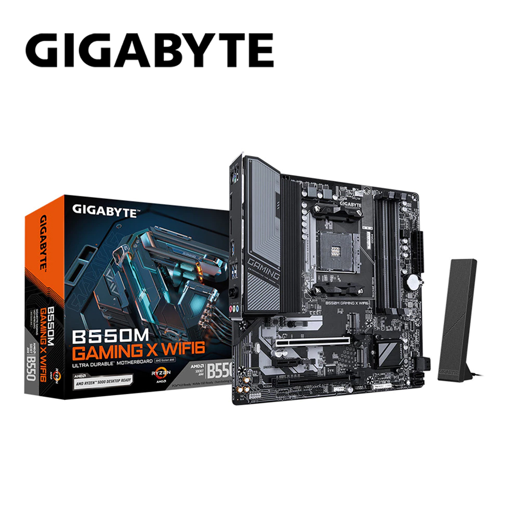 GIGABYTE 技嘉 B550M GAMING X WIFI6 主機板+AMD R3 4100 4核心