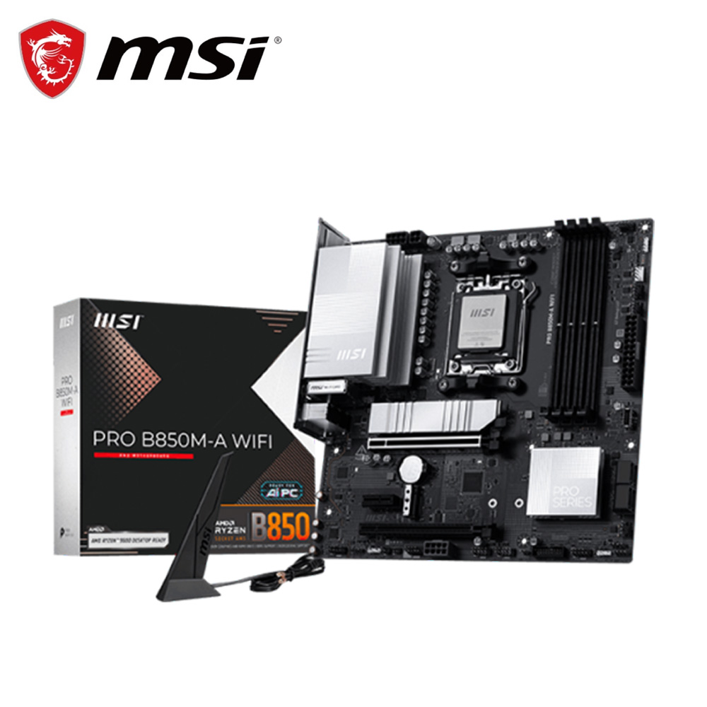 MSI 微星 PRO B850M-A WIFI 主機板+微星 MAG CORELIQUID A13 360 水冷風扇