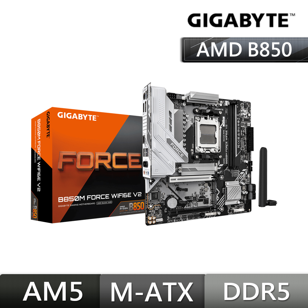GIGABYTE 技嘉 B850M FORCE WF6E V2 AMD主機板