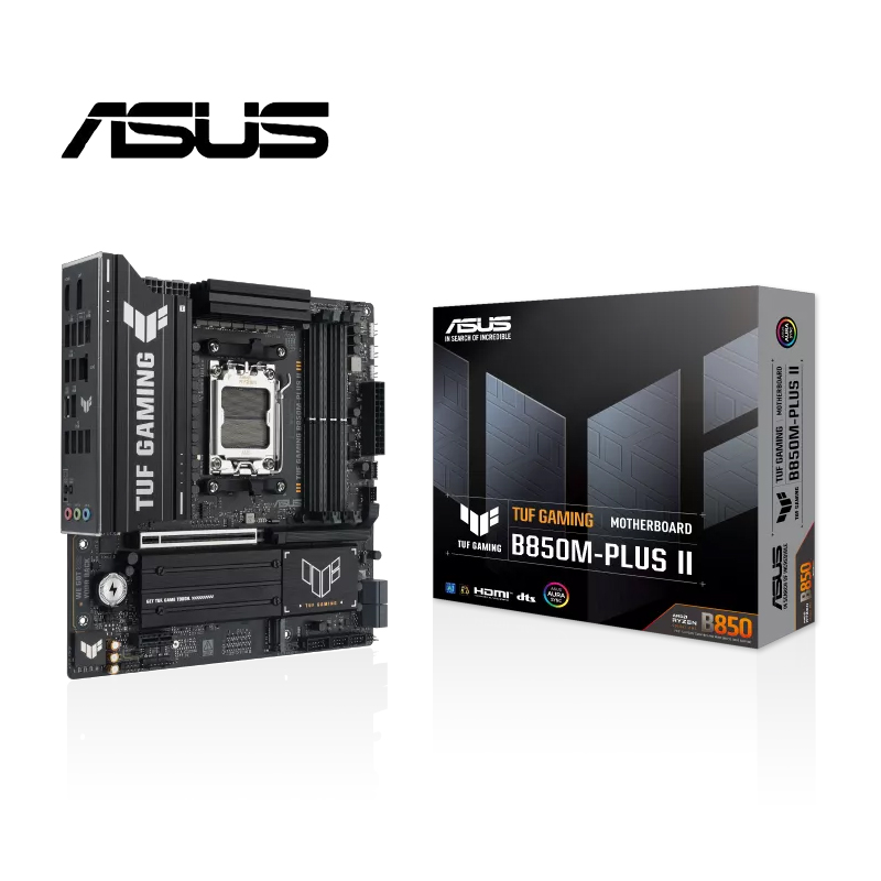 【C+M超值組】 華碩 TUF GAMING B850M-PLUS II 主機板 + AMD Ryzen 9-9900X 4.4GHz 12核心 中央處理器