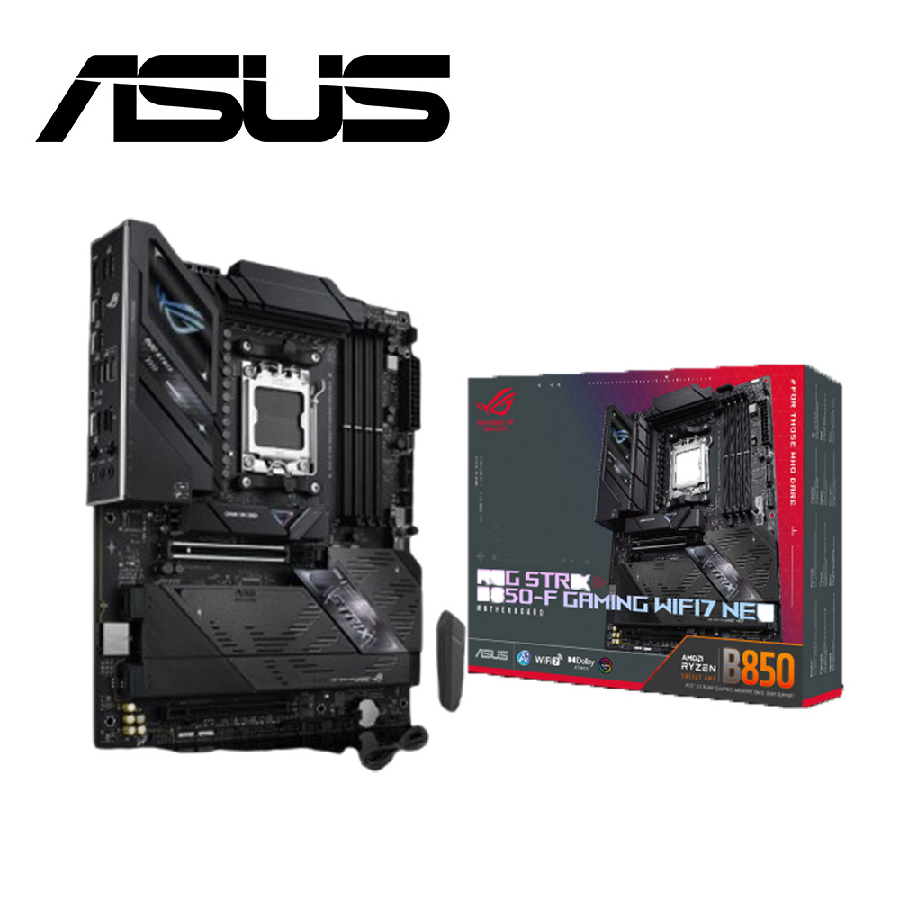 【C+M超值組】 ASUS ROG STRIX B850-F GAMING WIFI7 NEO 主機板 + AMD Ryzen 9-9950X 處理器