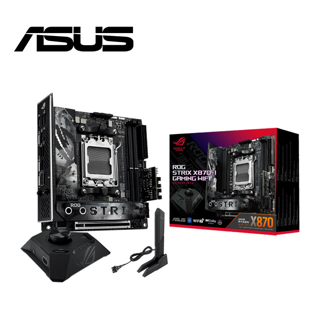 華碩 ROG STRIX X870-I GAMING WIFI7 主機板 + AMD Ryzen 7-9850X3D 4.7GHz 處理器