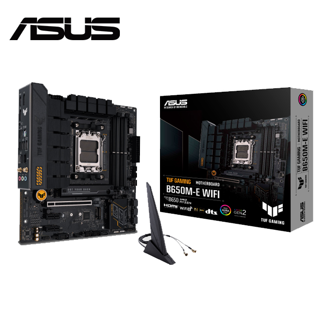華碩 TUF GAMING B650M-E WIFI 主機板 + AMD Ryzen 7-9850X3D 4.7GHz 8核心 處理器