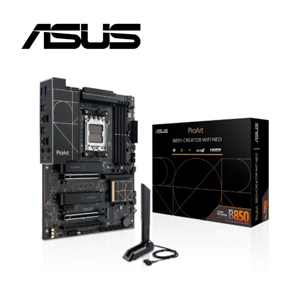 【C+M超值組】 華碩 ProArt B850 CREATOR WIFI NEO 主機板 + AMD Ryzen 7-9800X3D 8核心 處理器