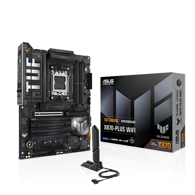 【C+M超值組】 華碩 TUF GAMING X870 PLUS WIFI 主機板 + AMD Ryzen 7-7800X3D 8核心 MPK 處理器