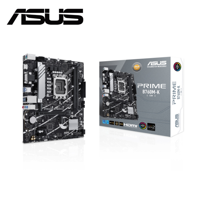 【C+M超值組】 華碩 PRIME B760M-K-CSM 主機板 + Intel Core i7-14700F 盒裝處理器