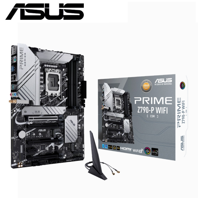【C+M超值組】ASUS PRIME Z790-P WIFI-CSM 主機板 + Intel Core i5-12400 中央處理器 盒裝