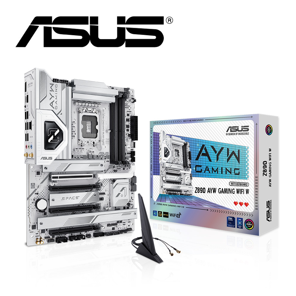 ASUS 華碩Z890 AYW GAMING WIFI W DDR5 主機板+Intel U7 270K Plus 24