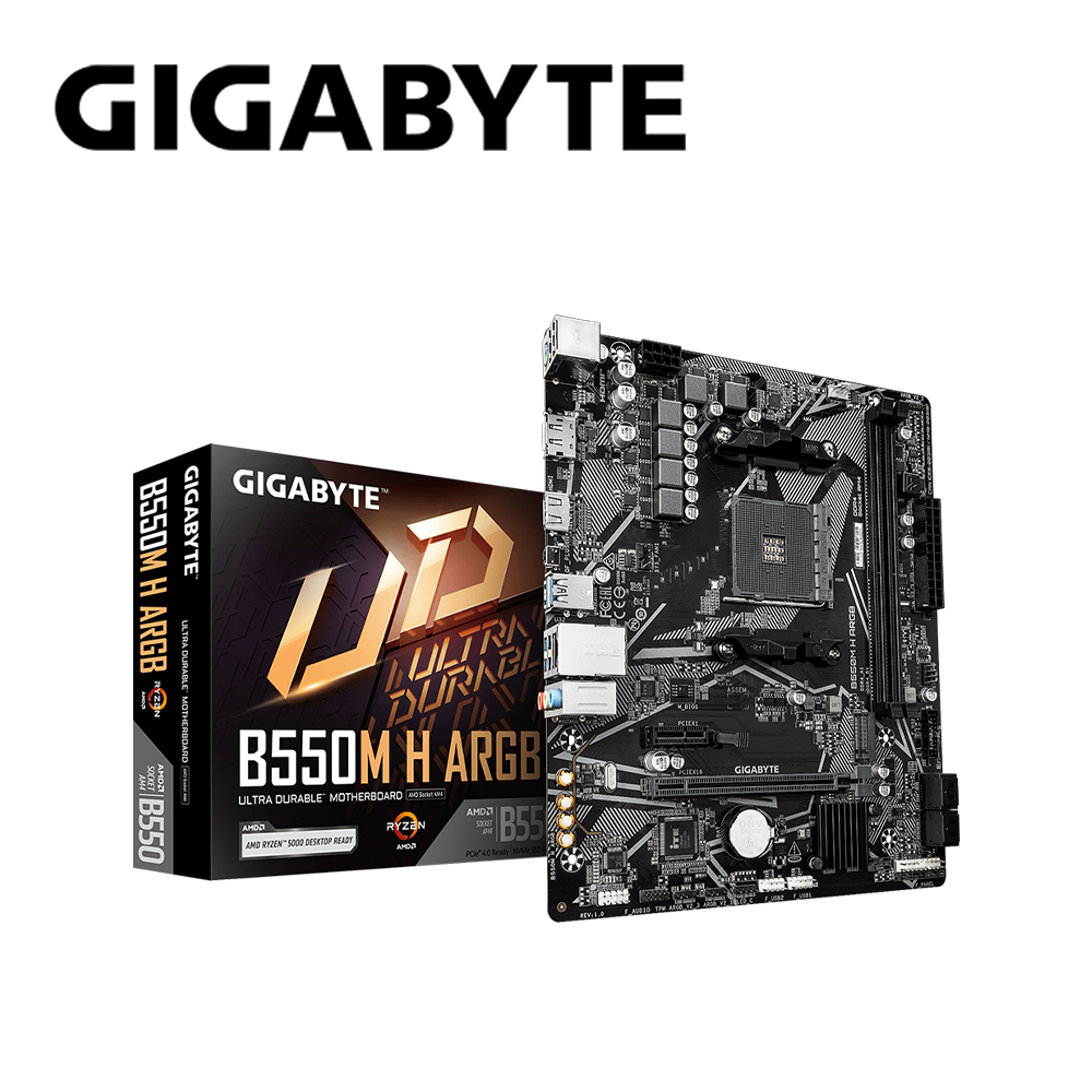 GIGABYTE 技嘉 B550M H ARGB 主機板