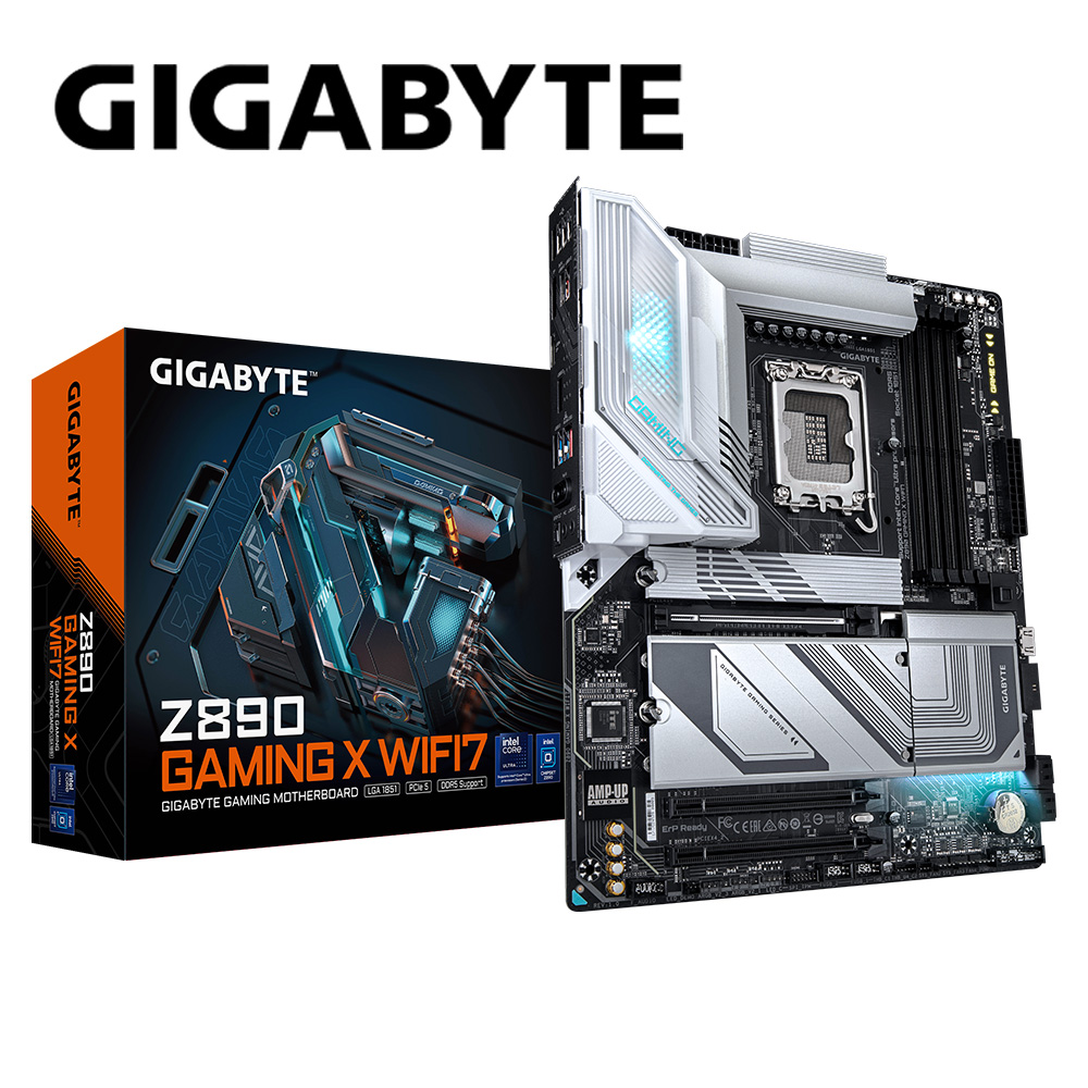 GIGABYTE 技嘉 Z890 GAMING X WIFI7 DDR5 主機板+Intel Core Ultra 7 265K 20核 20緒