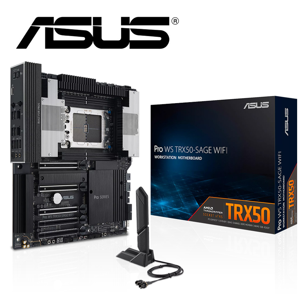 ASUS 華碩 Pro WS TRX50-SAGE WIFI 主機板 組合包