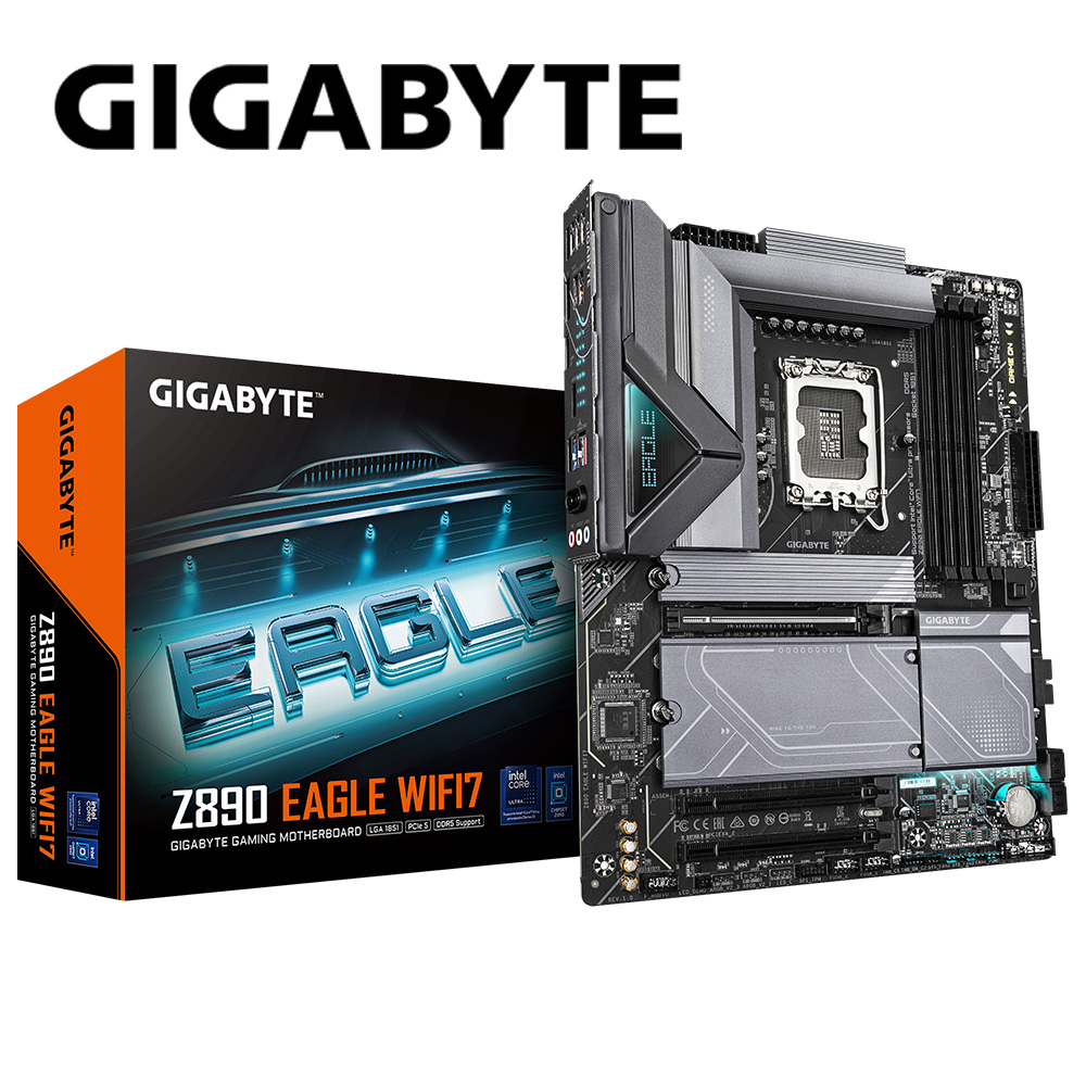 GIGABYTE 技嘉 Z890 EAGLE WIFI7 DDR5 主機板+金士頓 FURY Beast 獸獵者 DDR5 5600 32GB