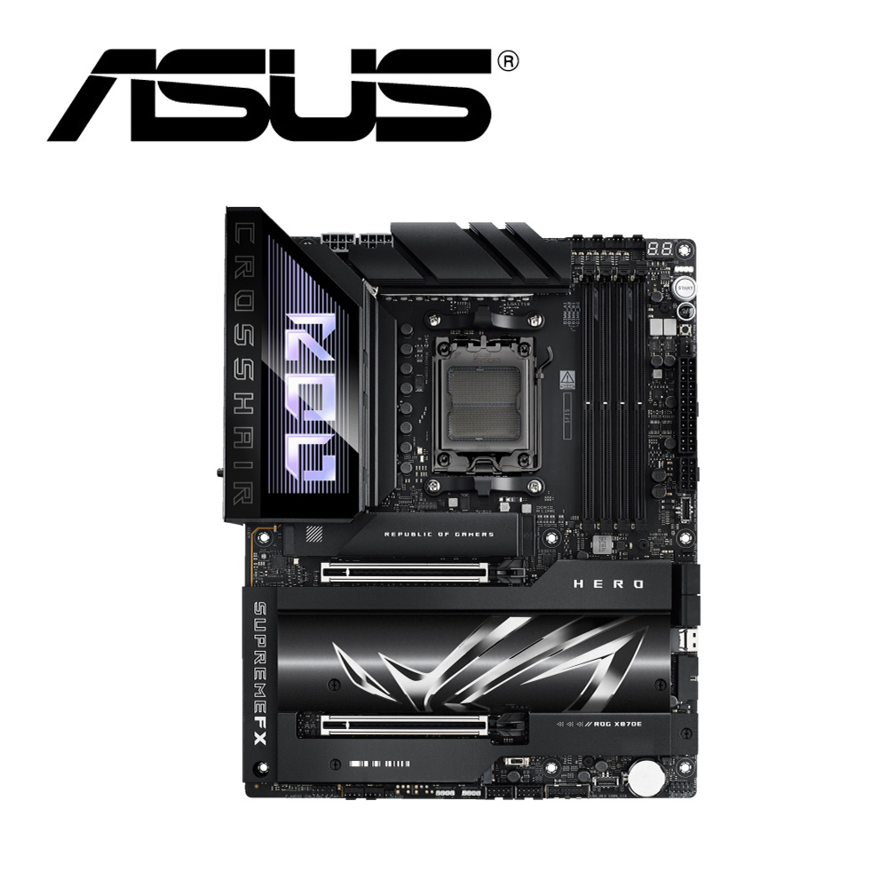 ASUS 華碩 ROG CROSSHAIR X870E HERO 主機板+AMD R7 9700X代理盒裝 8核/16緒 中央處理器