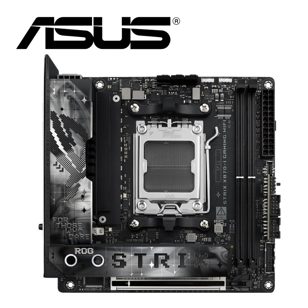 ASUS 華碩 ROG STRIX X870-I GAMING WIFI 主機板+曜越 透視The Tower 200 迷你機殼 黑色