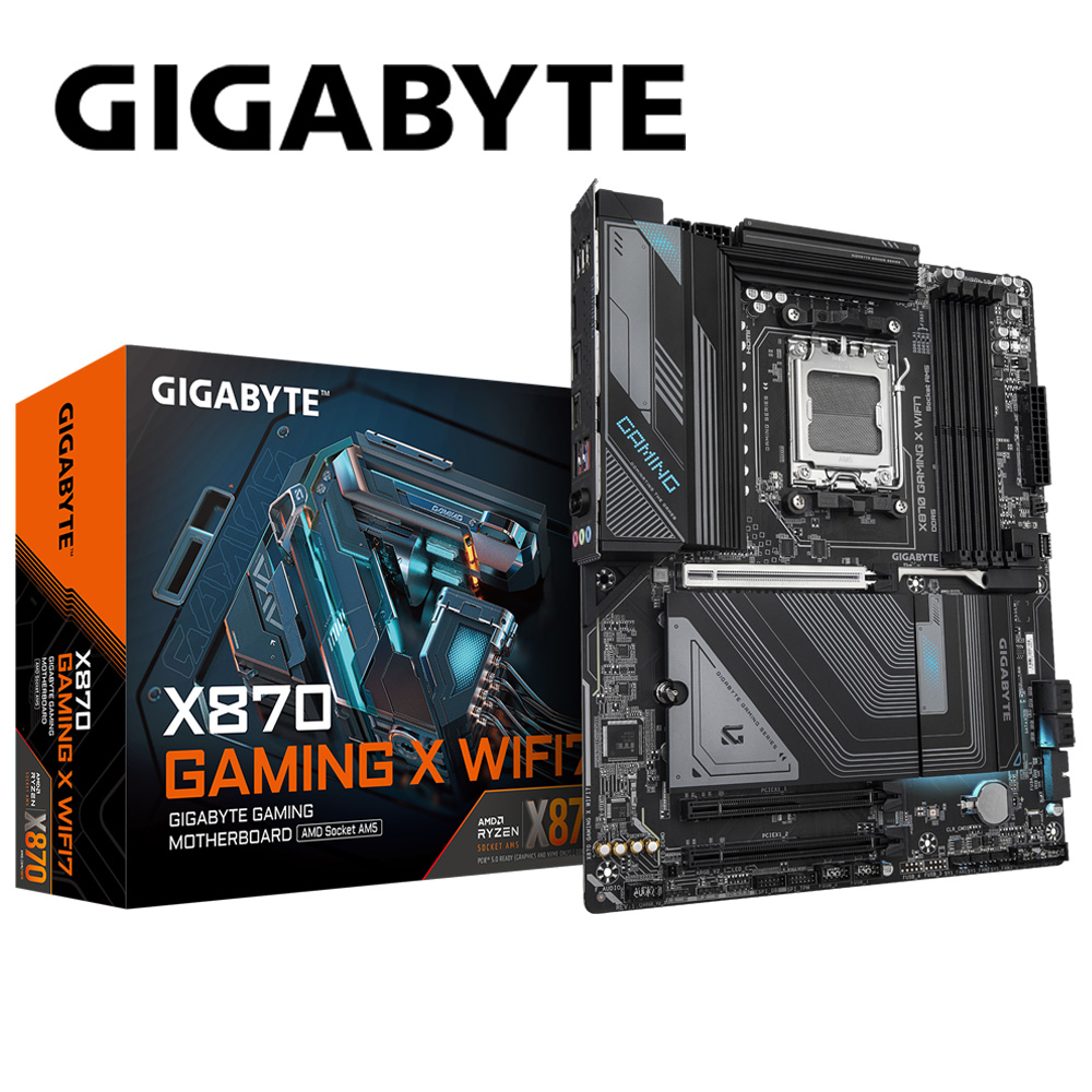 GIGABYTE 技嘉 X870 GAMING X WIFI7 主機板+AMD R7 7800X3D【8核/16緒】