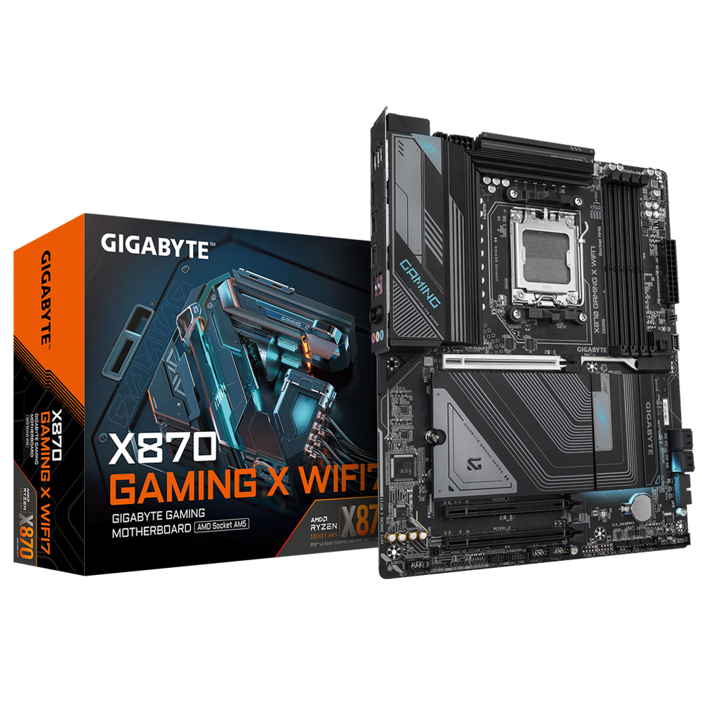 GIGABYTE 技嘉X870 GAMING X WIFI7 主機板+AMD R7 7800X3D Tray盤【8核