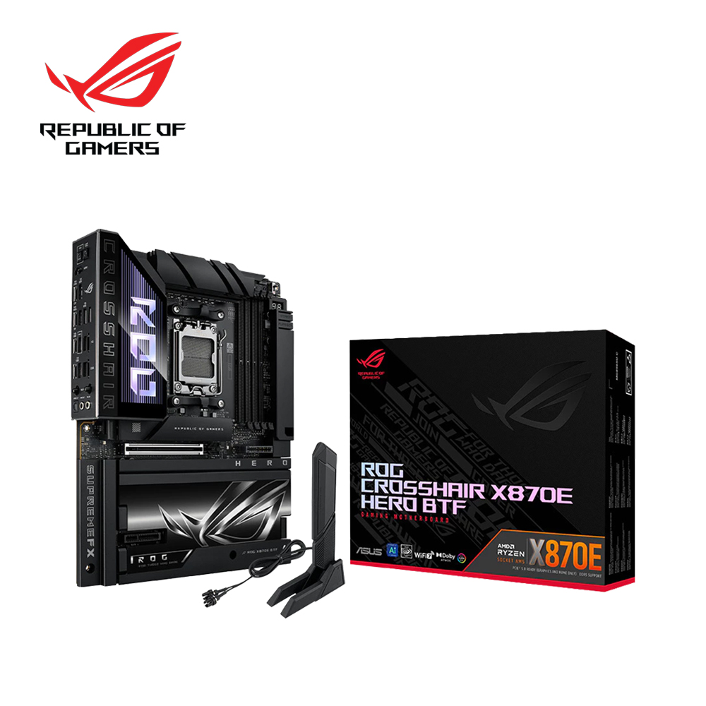 ASUS 華碩 ROG CROSSHAIR X870E HERO BTF 背插主機板