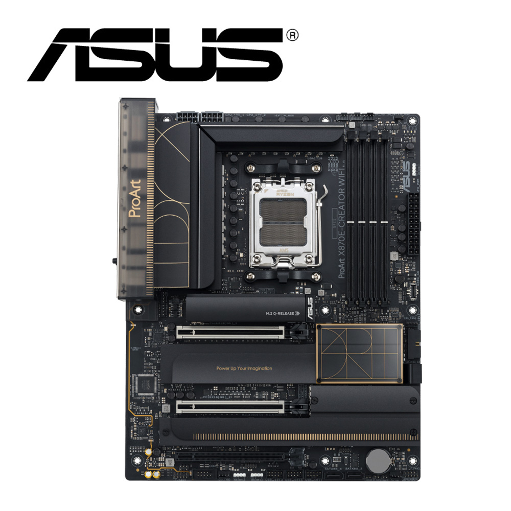 ASUS 華碩 PROART X870E-CREATOR WIFI 主機板+AMD R9 9950X3D2 Dual Edition【16核/32緒】