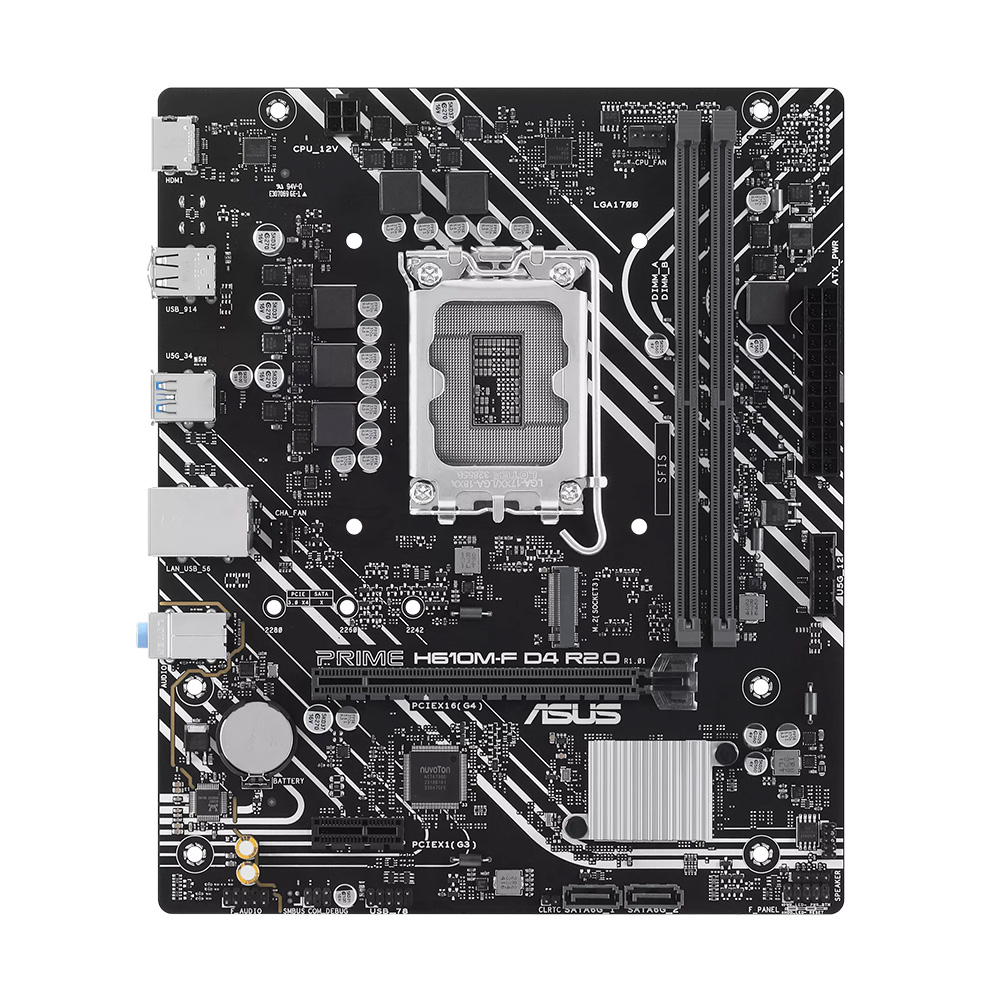 ASUS 華碩PRIME H610M-F D4 R2.0 主機板+Intel i3-12100F 4核8緒中央