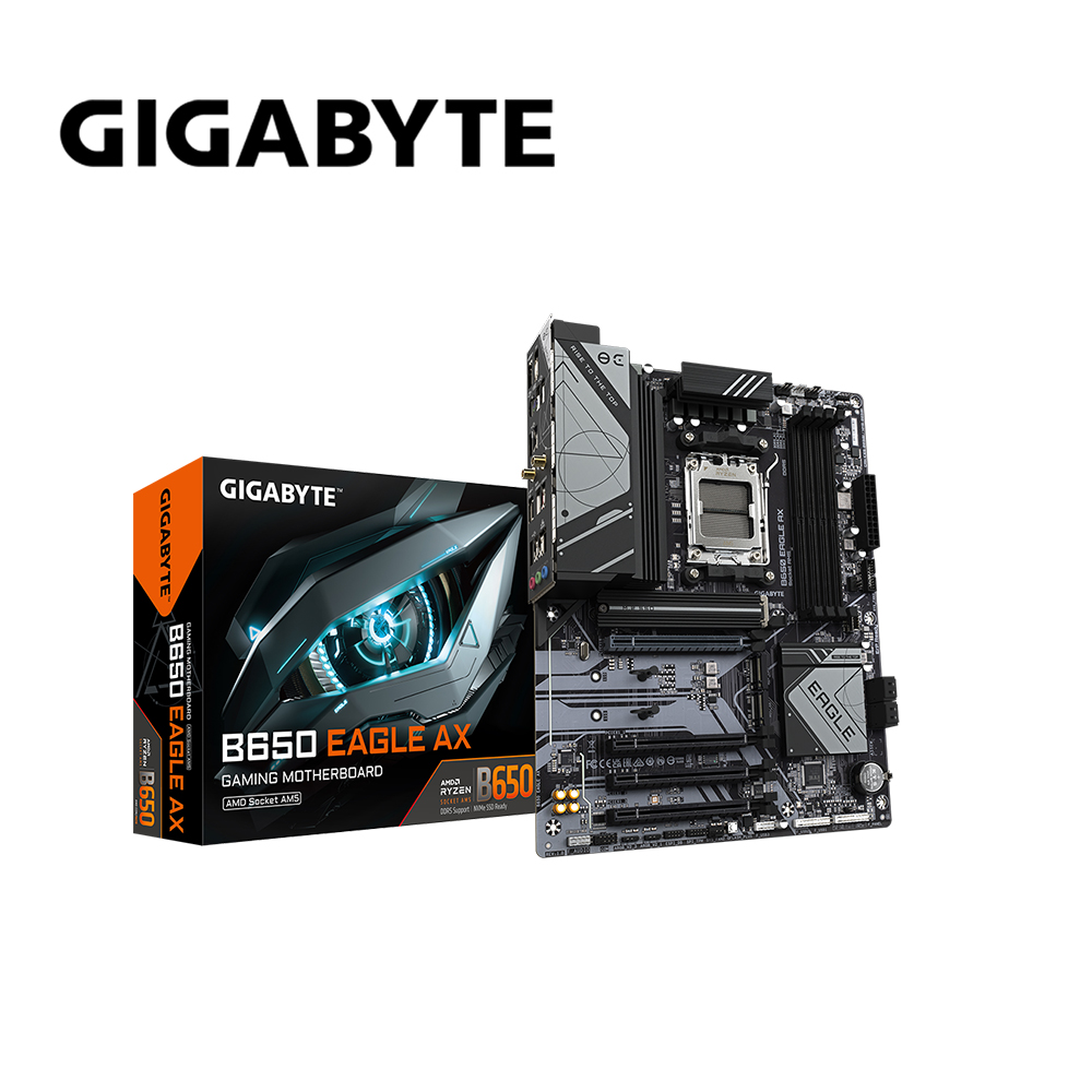 GIGABYTE 技嘉 B650 EAGLE AX 主機板+威剛 DDR5 5600 16G 記憶體