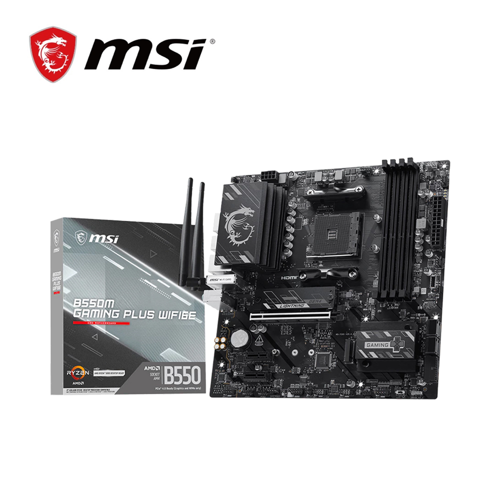MSI 微星 B550M GAMING PLUS WIFI6E 主機板（其他規格）