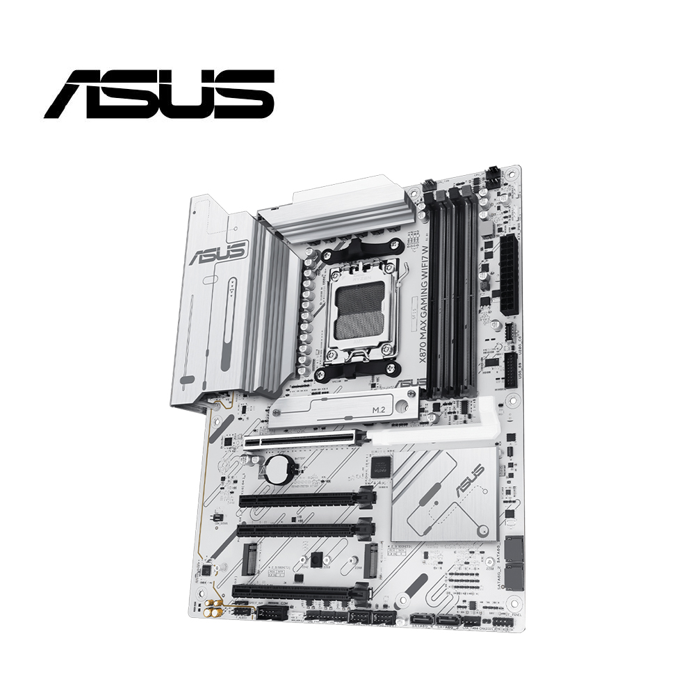 ASUS 華碩 X870 MAX GAMING WIFI7 W 主機板 + AMD Ryzen 7-9800X3D 中央處理器