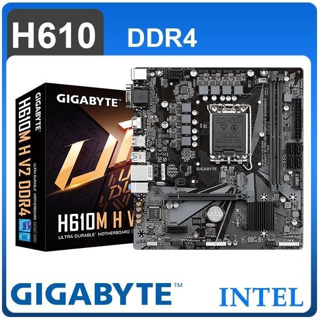 GIGABYTE 技嘉 Gigabyte 技嘉 H610M H V2 DDR4 LGA1700主機板 (M-ATX/3+1年保)