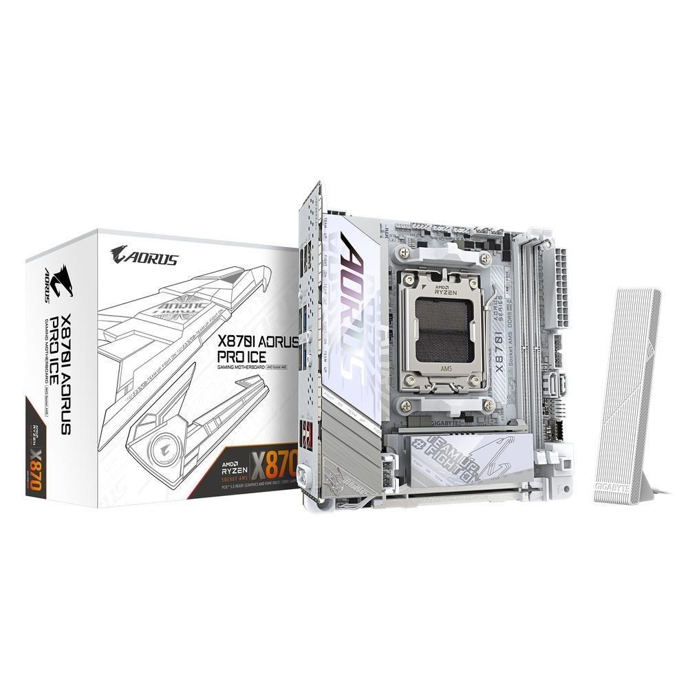 GIGABYTE 技嘉 GIGABYTE 技嘉 X870I AORUS PRO ICE AMD主機板 AM5