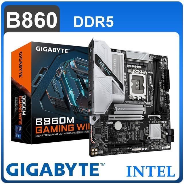 GIGABYTE 技嘉 B860M GAMING WIFI6 D5 LGA1851主機板(MATX/3+2年保)