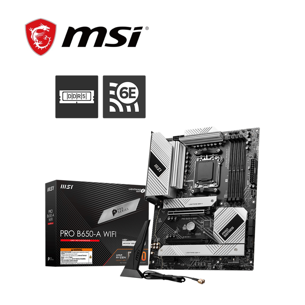 MSI 微星 PRO B650-A WIFI 主機板