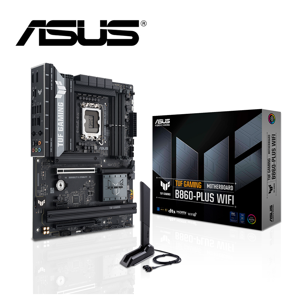 ASUS ROG 華碩 TUF GAMING B860-PLUS WIFI 主機板+Intel Core Ultra 5 225【10核】