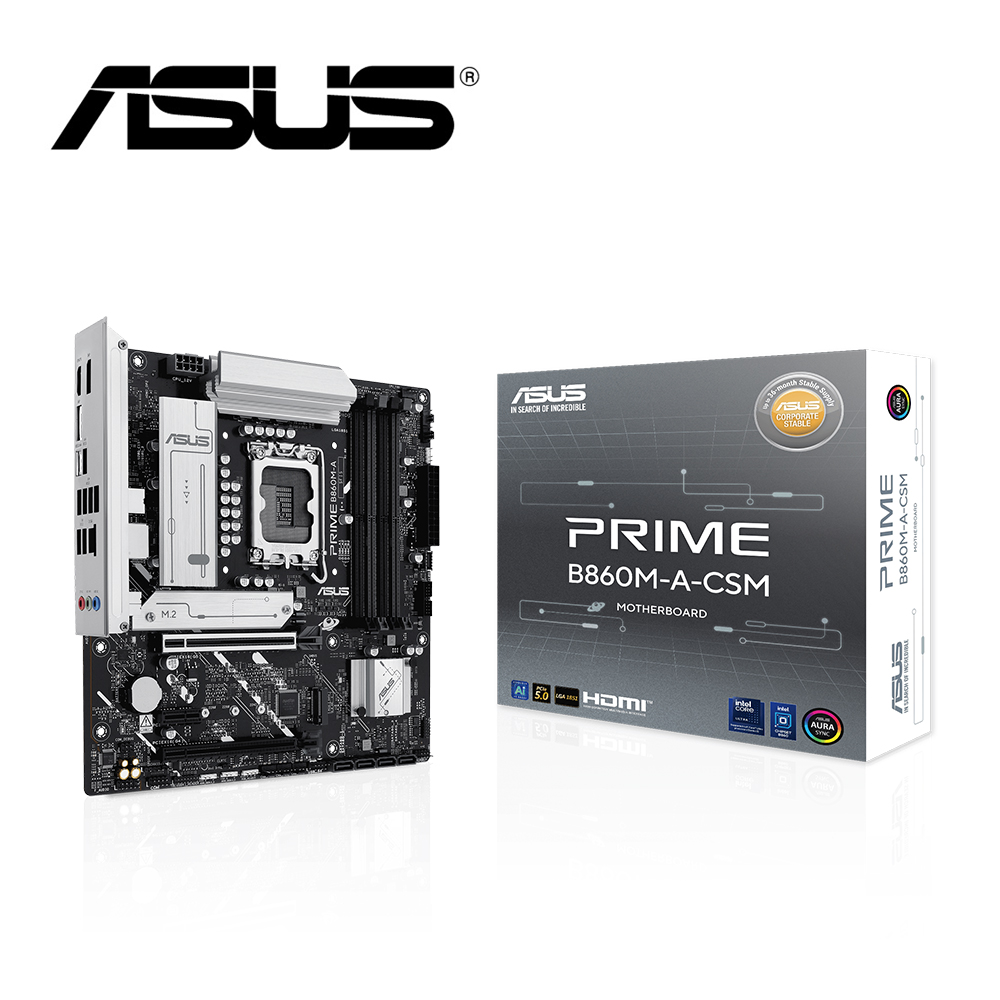 ASUS ROG 華碩 PRIME B860M-A-CSM 主機板+DarkFlash GD100 焦糖 雙模機械鍵盤